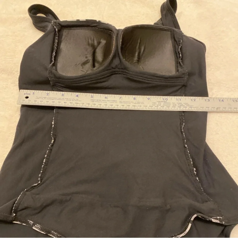 Elegant Black and White and Gray Floral Women's One-Piece Swimsuit